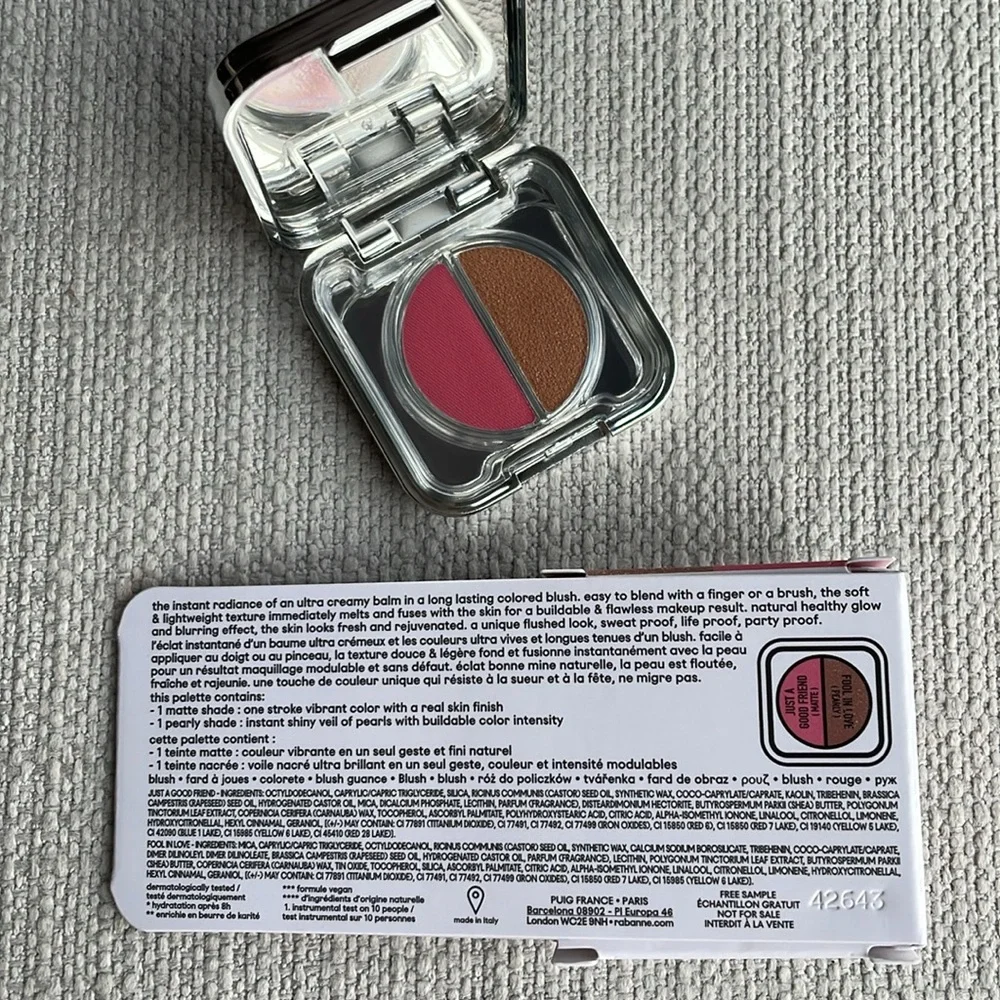 rabanne Nudes Mini Blushy Palette